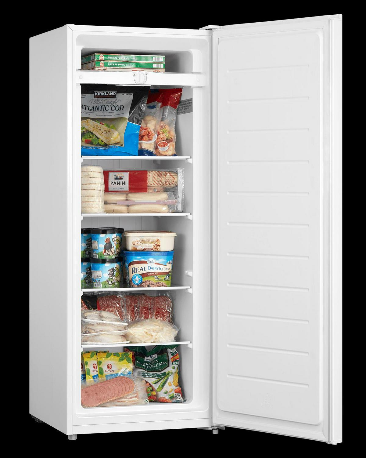 Large Capacity Freezer Upright Standing Food Storage Garage Stainless 7 Cu Ft