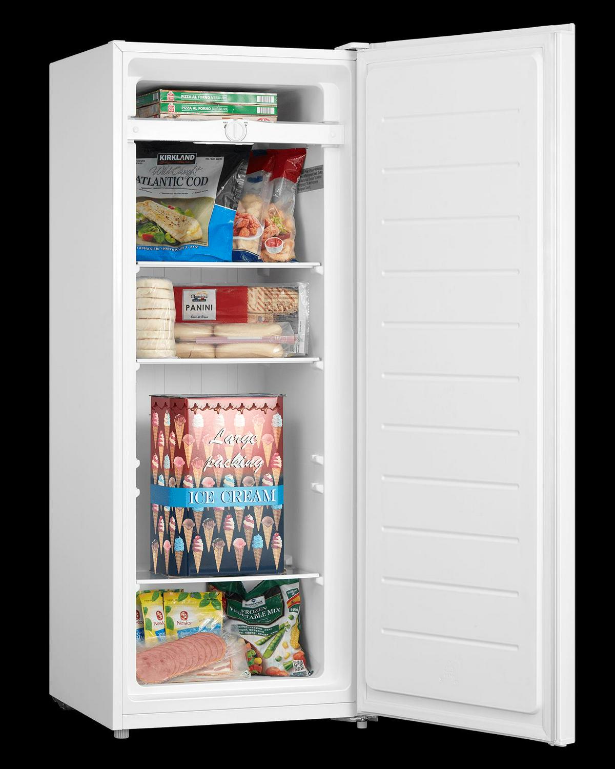 Large Capacity Freezer Upright Standing Food Storage Garage Stainless 7 Cu Ft