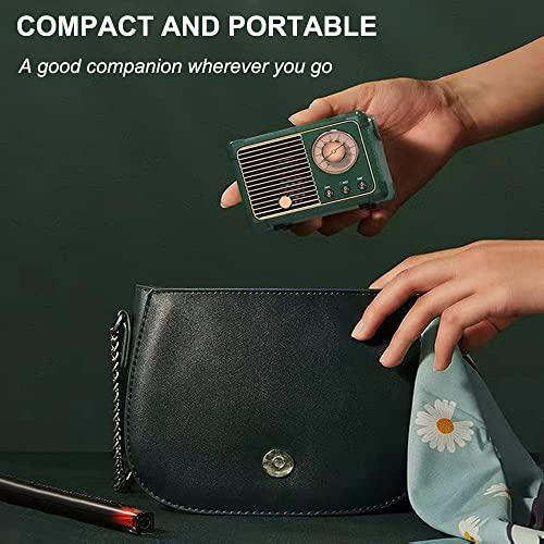 Altoparlante Bluetooth retrò altoparlante wireless portatile suono stereo cristallino - Foto 37 di 55