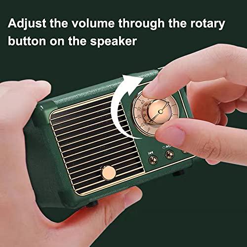 Altoparlante Bluetooth retrò altoparlante wireless portatile suono stereo cristallino - Foto 38 di 55