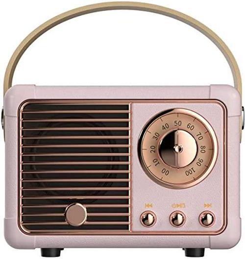Altoparlante Bluetooth retrò altoparlante wireless portatile suono stereo cristallino - Foto 27 di 55