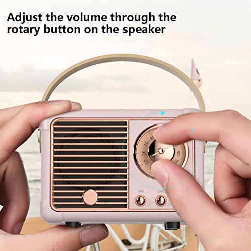 Altoparlante Bluetooth retrò altoparlante wireless portatile suono stereo cristallino - Foto 32 di 55