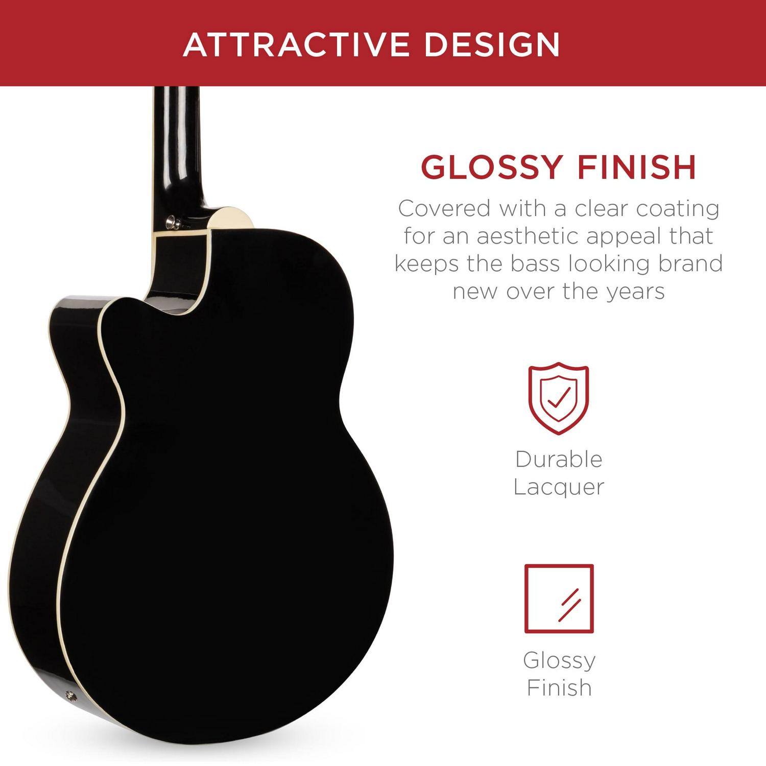 Best Choice Products SKY426 Electric Acoustic Bass Guitar