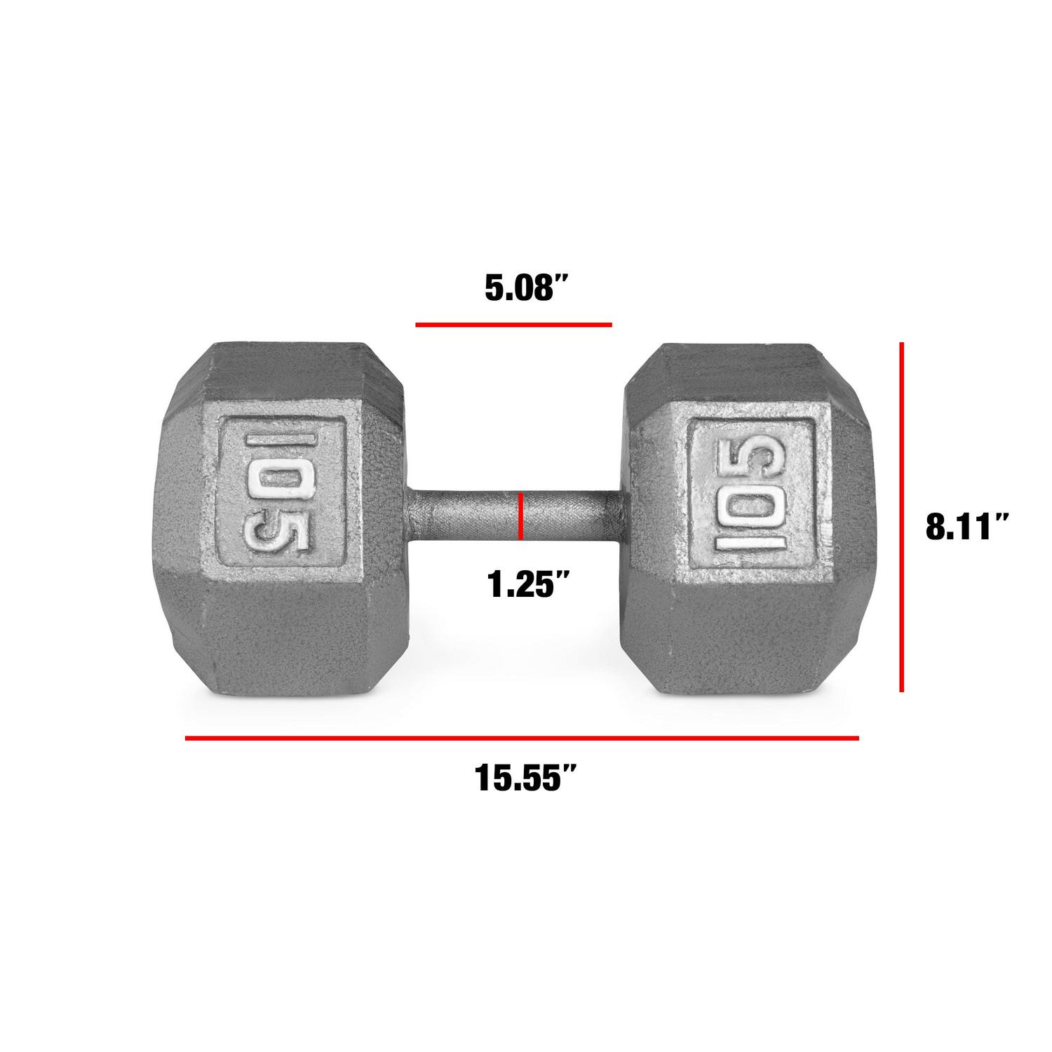 CAP Barbel Cast Iron Hex Dumbbell (Single)| Multiple Options - Bild 160 von 178