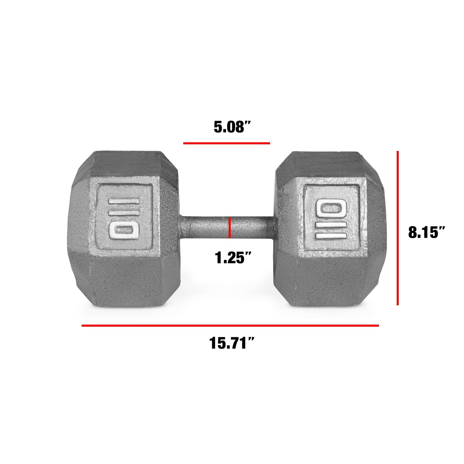 CAP Barbel Cast Iron Hex Dumbbell (Single)| Multiple Options - Bild 165 von 178