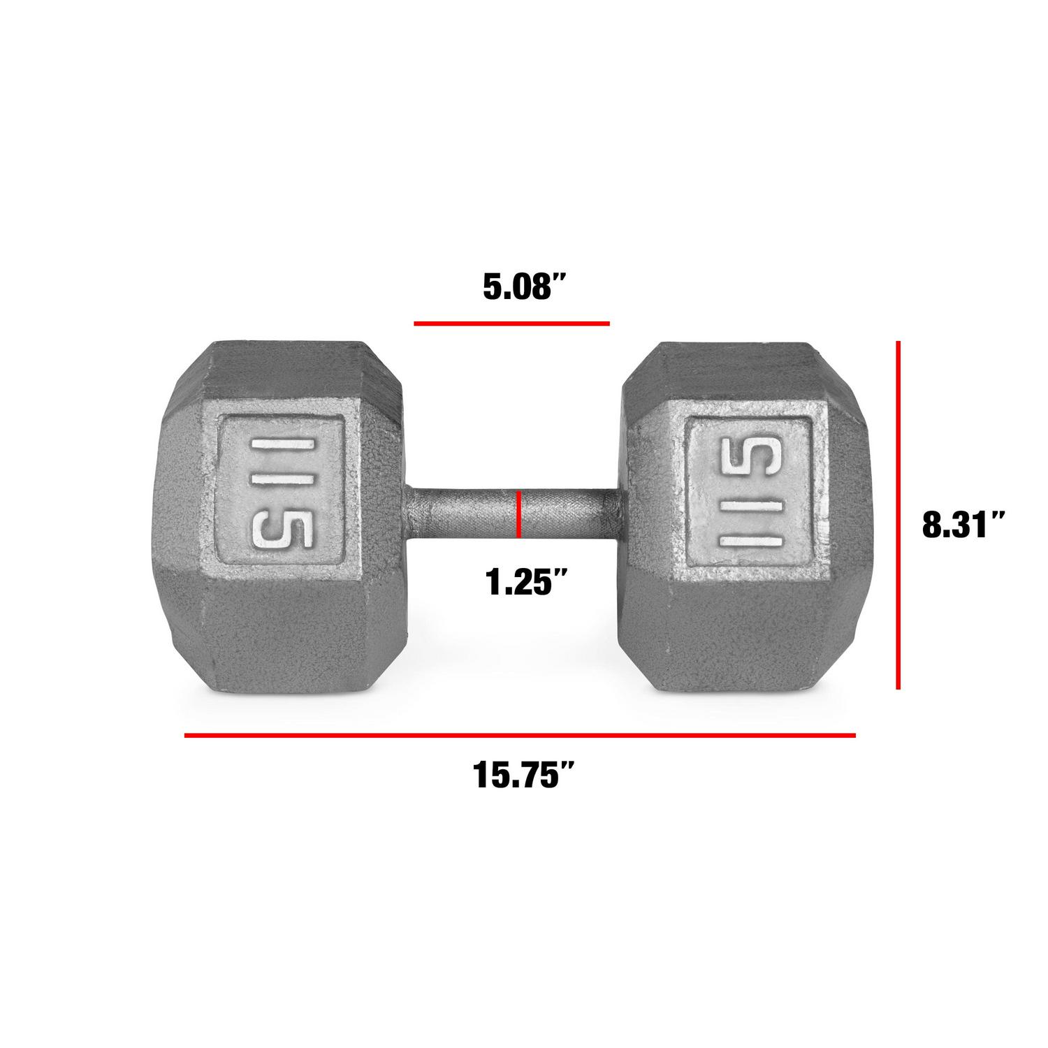 CAP Barbel Cast Iron Hex Dumbbell (Single)| Multiple Options - Bild 169 von 178
