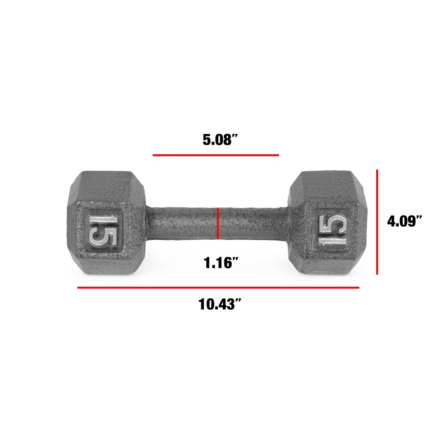 CAP Barbel Cast Iron Hex Dumbbell (Single)| Multiple Options - Bild 50 von 178