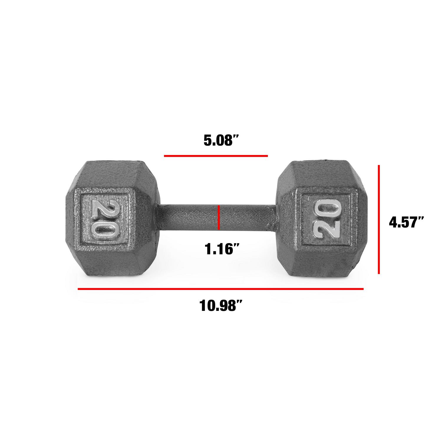 CAP Barbel Cast Iron Hex Dumbbell (Single)| Multiple Options - Bild 55 von 178