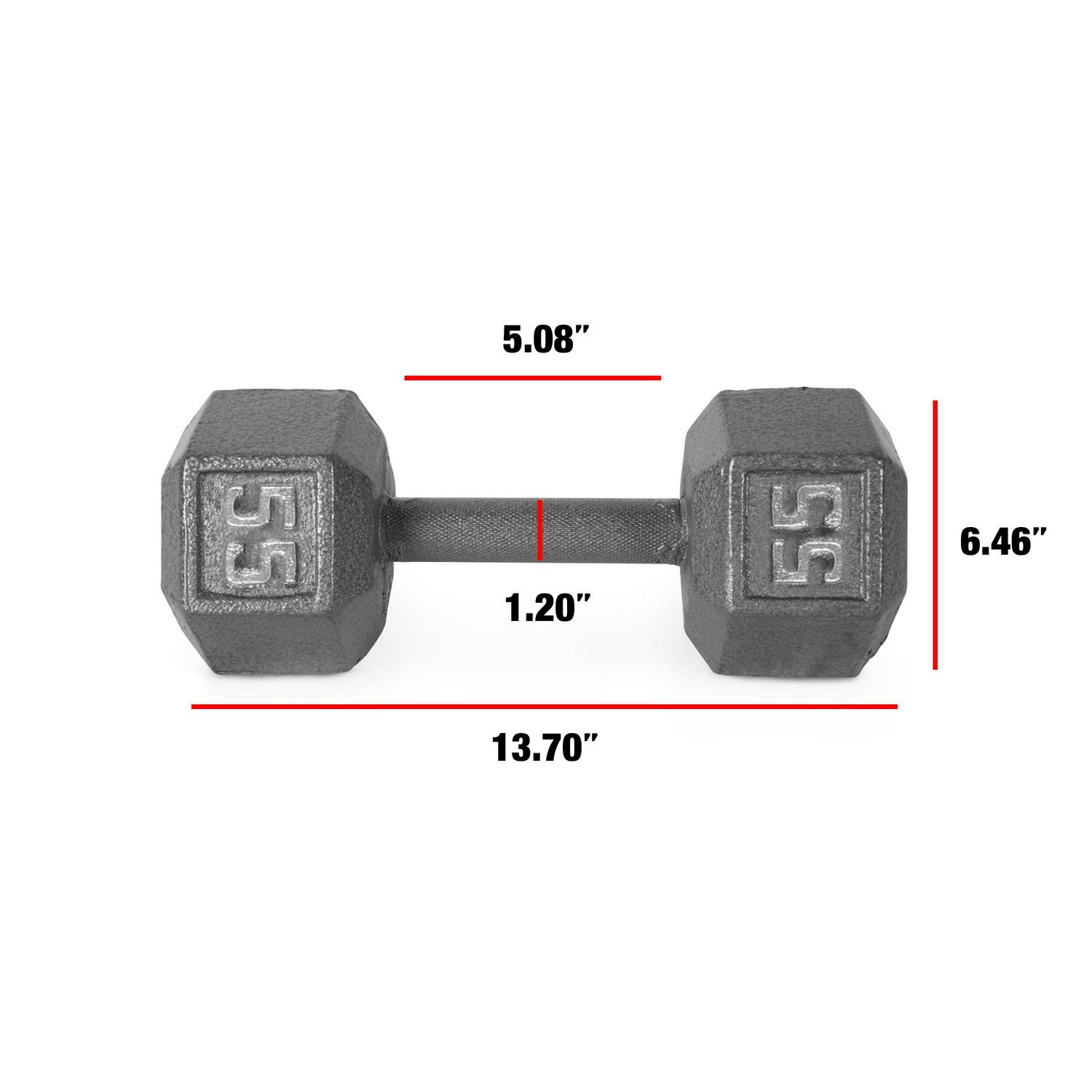 CAP Barbel Cast Iron Hex Dumbbell (Single)| Multiple Options - Bild 98 von 178