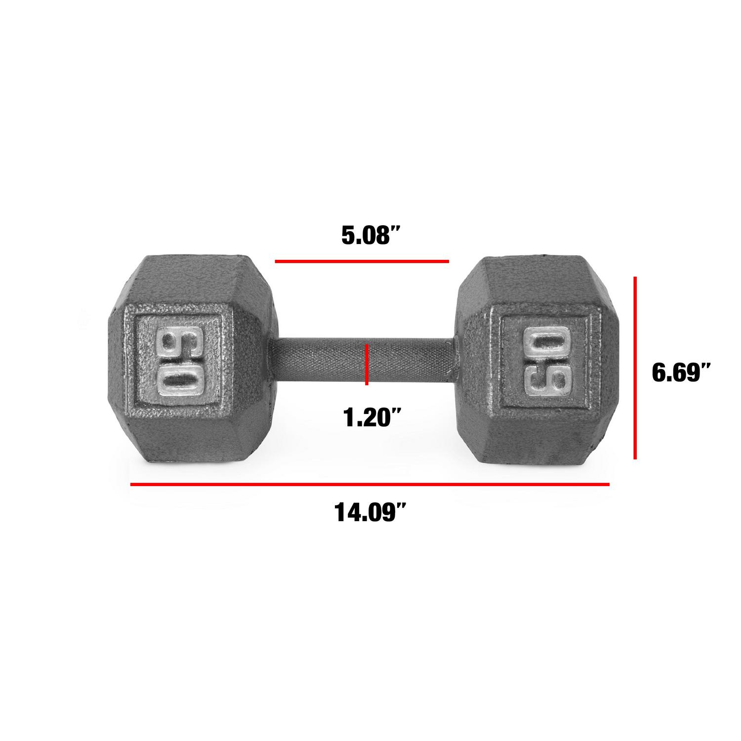 CAP Barbel Cast Iron Hex Dumbbell (Single)| Multiple Options - Bild 103 von 178
