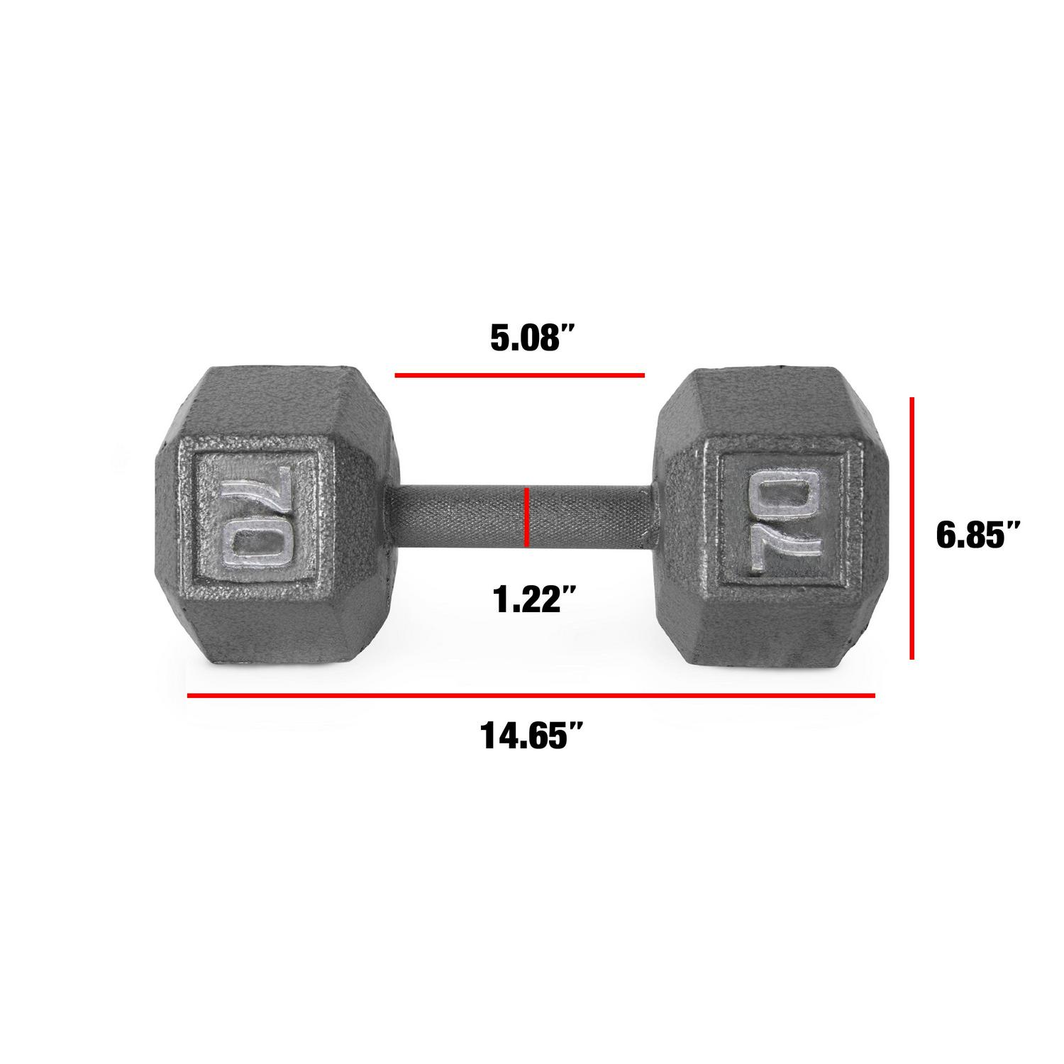 CAP Barbel Cast Iron Hex Dumbbell (Single)| Multiple Options - Bild 118 von 178