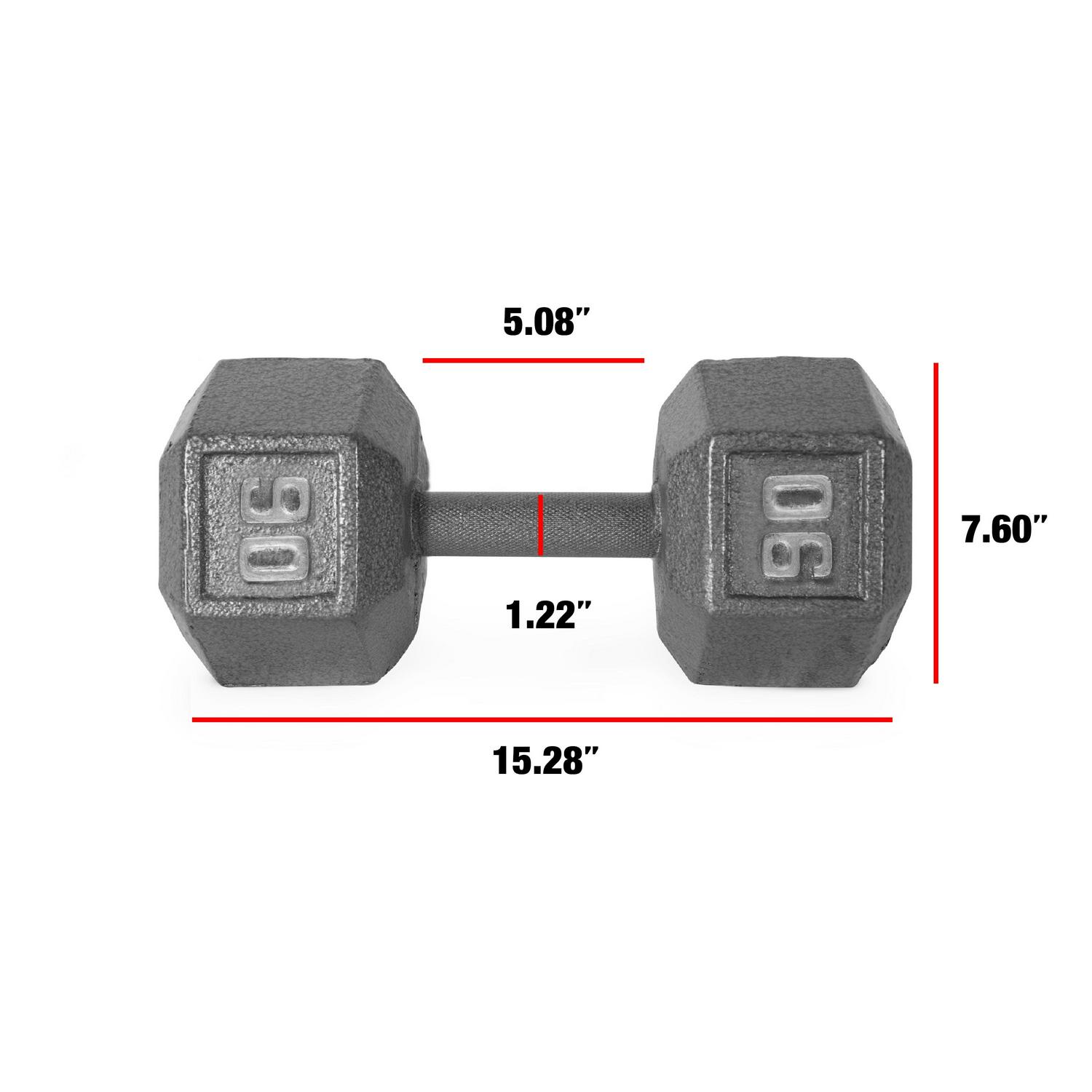 CAP Barbel Cast Iron Hex Dumbbell (Single)| Multiple Options - Bild 142 von 178