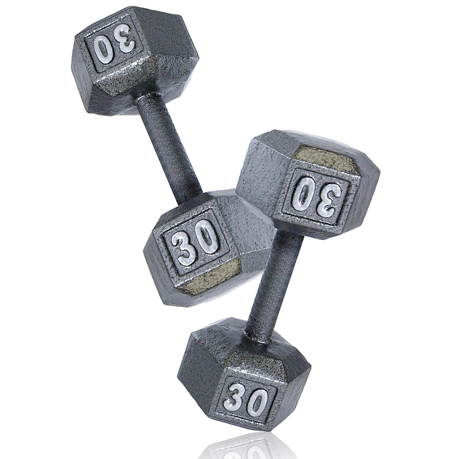 Barbell Cast Iron Dumbbell Weights, 15 / 20 / 25 Lb. Pair - Picture 38 of 65