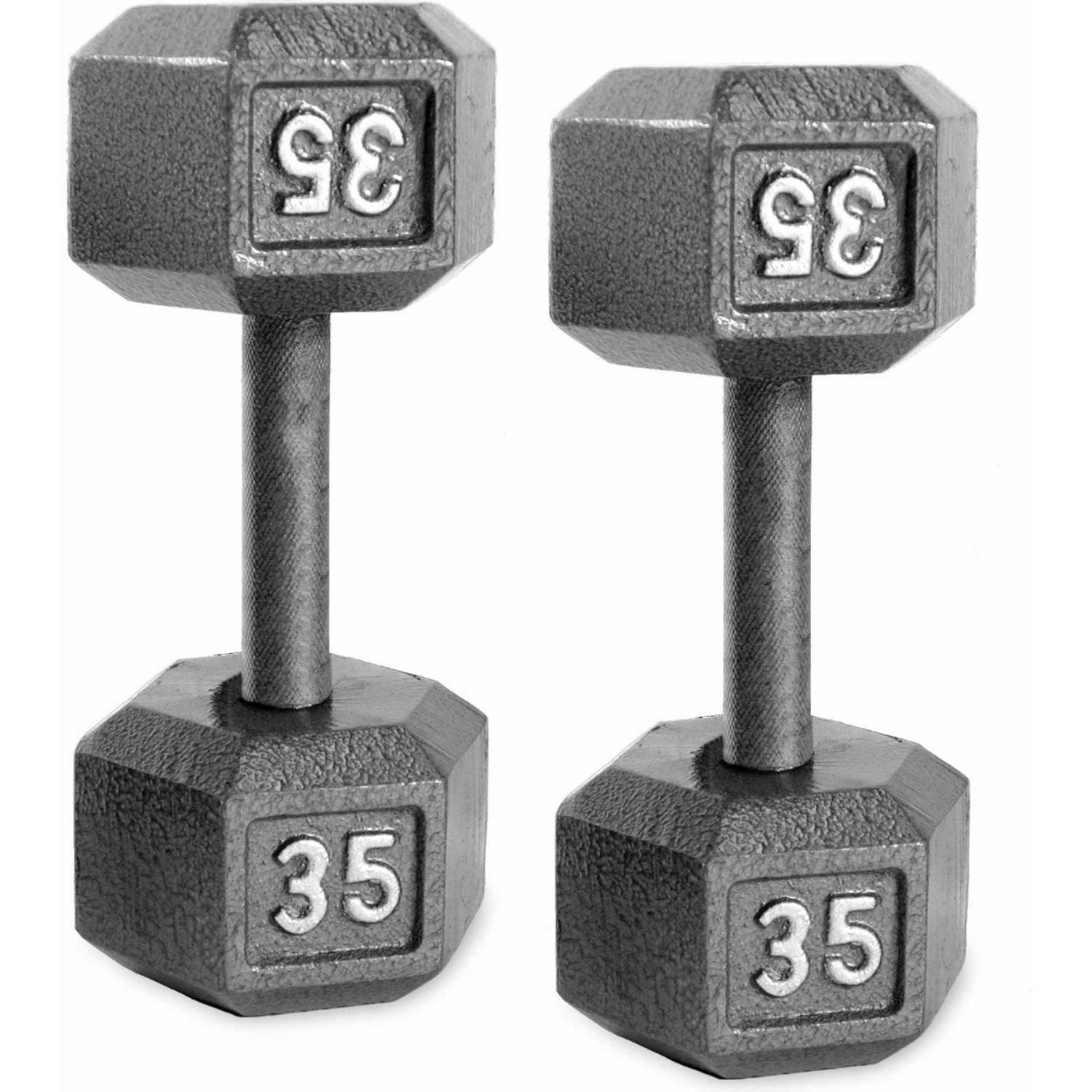 Barbell Cast Iron Dumbbell Weights, 15 / 20 / 25 Lb. Pair - Picture 33 of 65