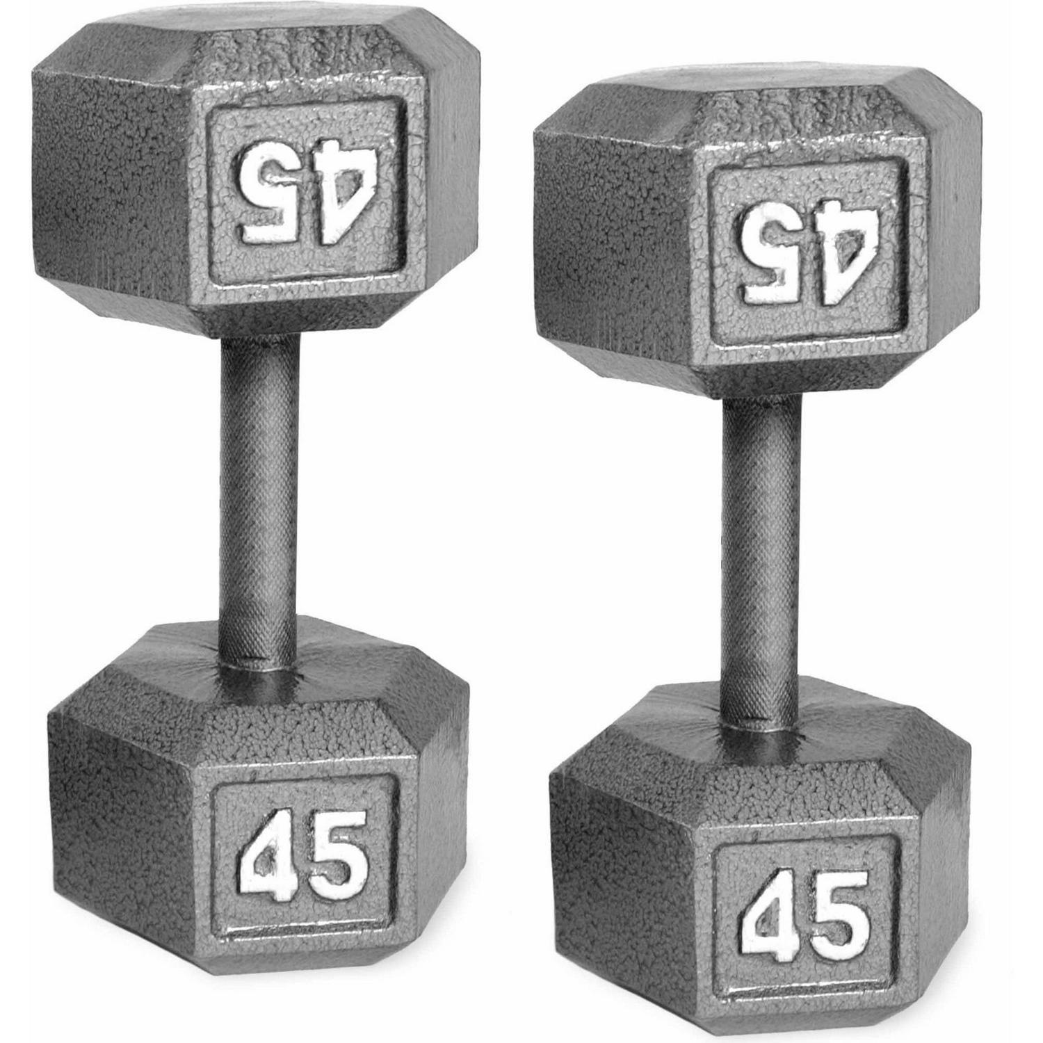 Barbell Cast Iron Dumbbell Weights, 15 / 20 / 25 Lb. Pair - Picture 46 of 65