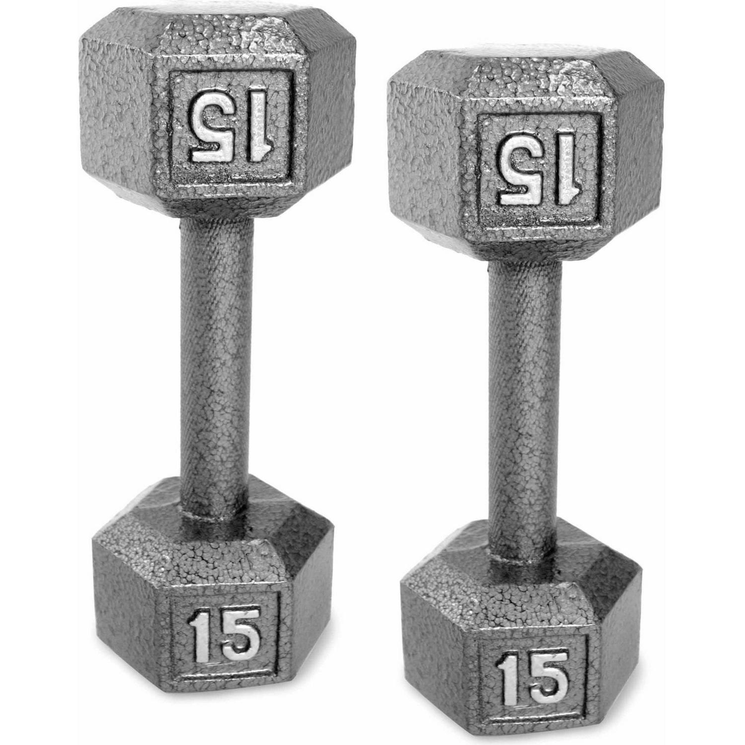 Barbell Cast Iron Dumbbell Weights, 15 / 20 / 25 Lb. Pair - Picture 58 of 65
