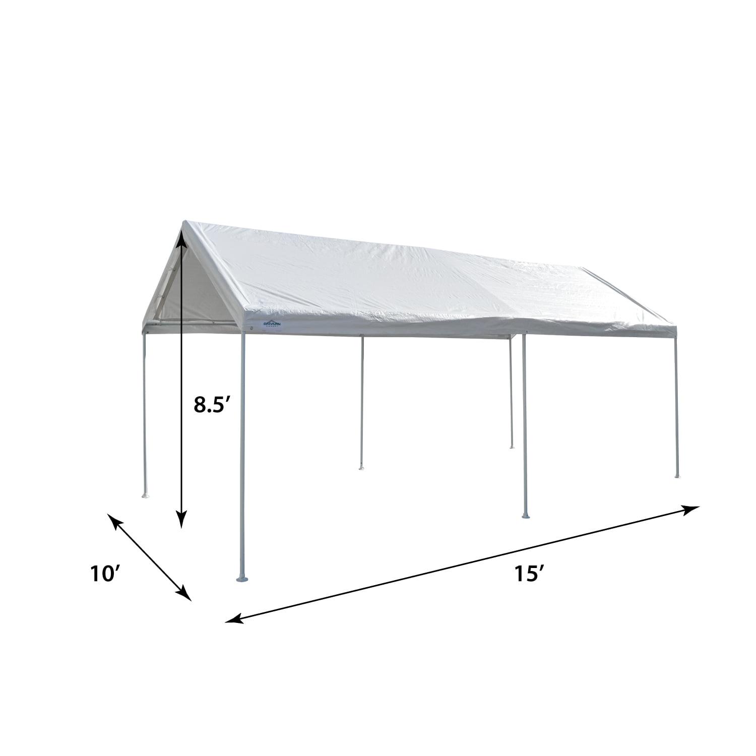 Portable Heavy Duty Canopy Garage Tent Carport Car Shelter Steel Frame ...