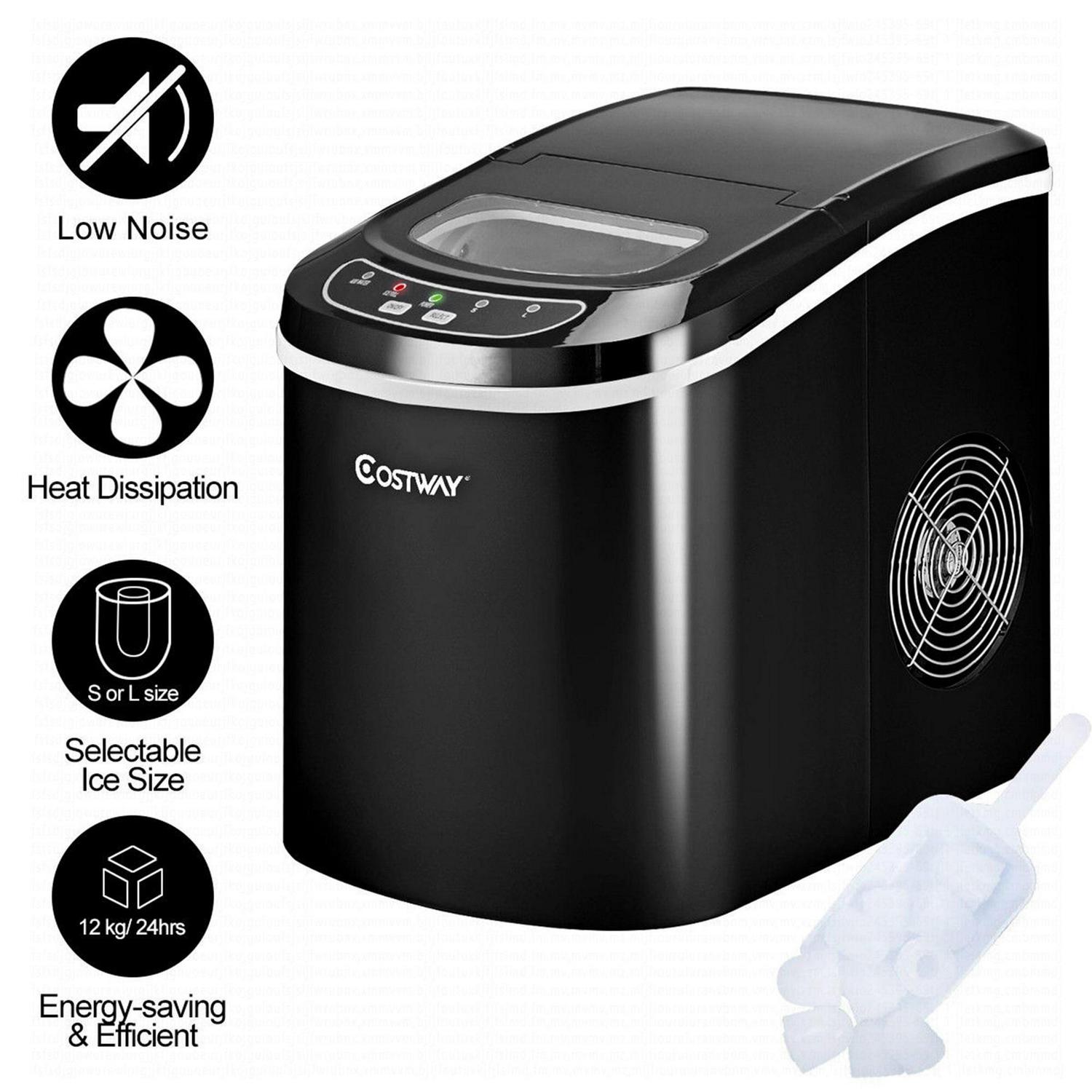 Portable Compact Electric Ice Maker Machine Mini Cube 26lb/Day