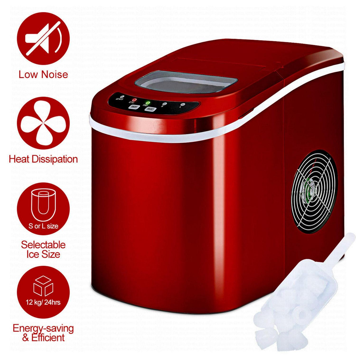 Portable Compact Electric Ice Maker Machine Mini Cube 26lb/Day