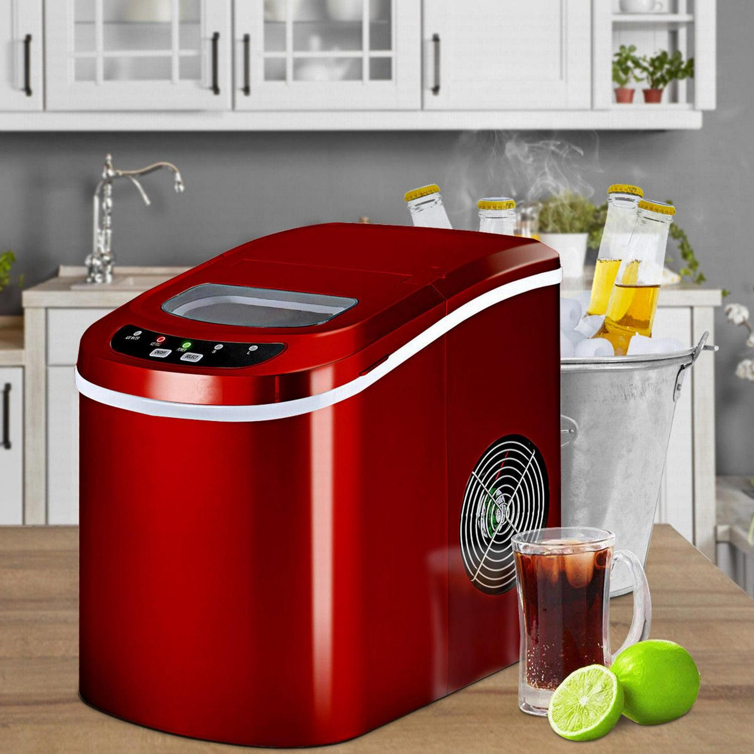 Portable Compact Electric Ice Maker Machine Mini Cube 26lb/Day