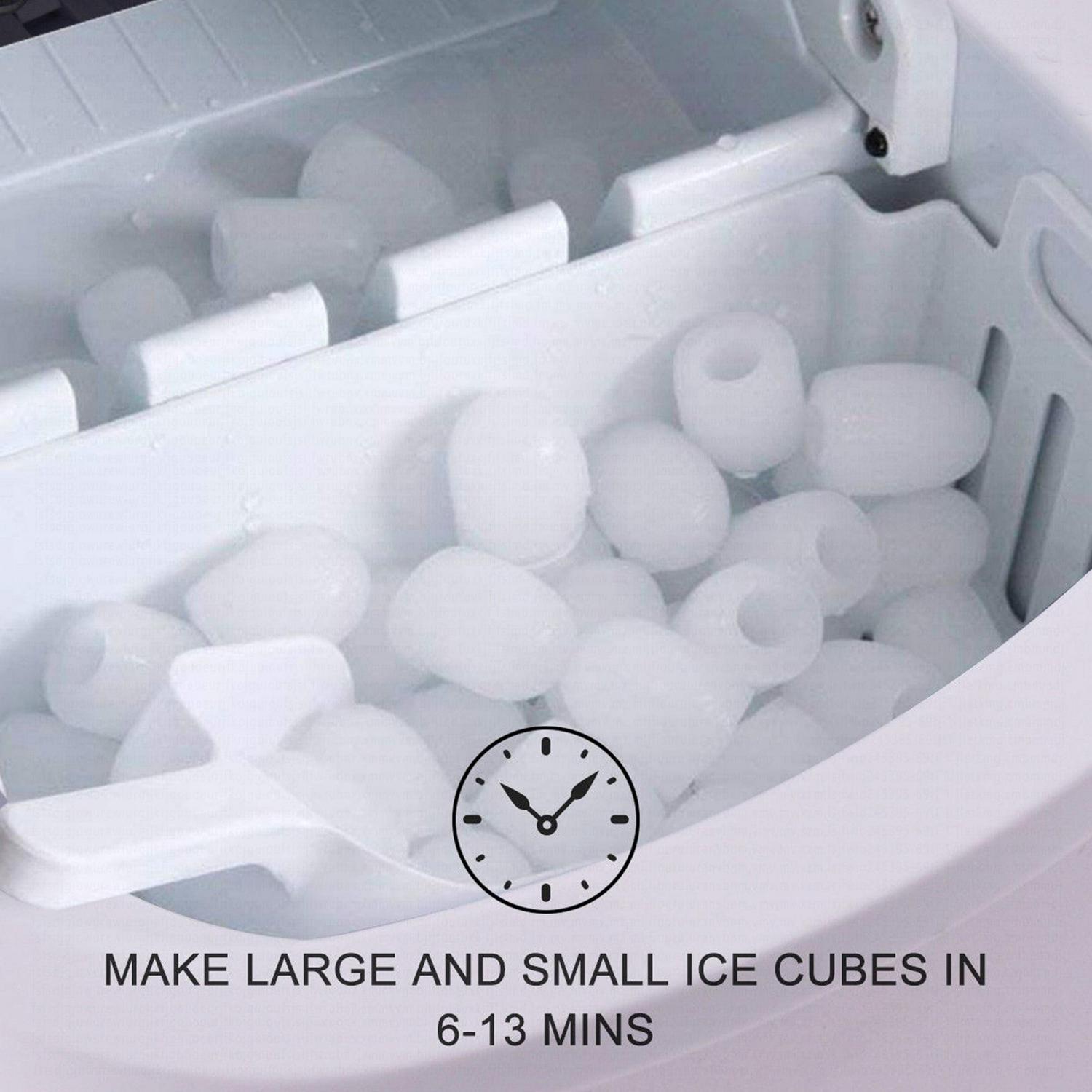 Portable Compact Electric Ice Maker Machine Mini Cube 26lb/Day