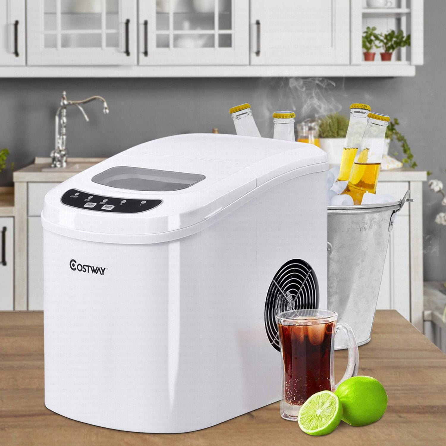 Portable Compact Electric Ice Maker Machine Mini Cube 26lb/Day