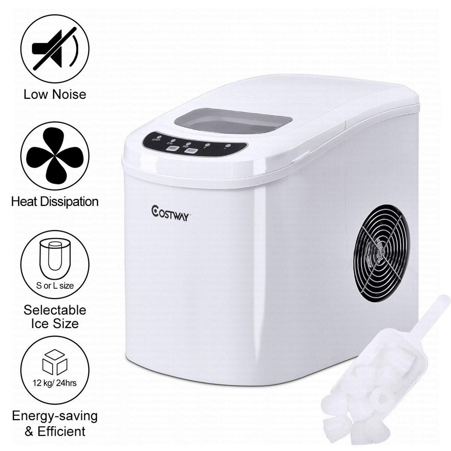 Portable Compact Electric Ice Maker Machine Mini Cube 26lb/Day