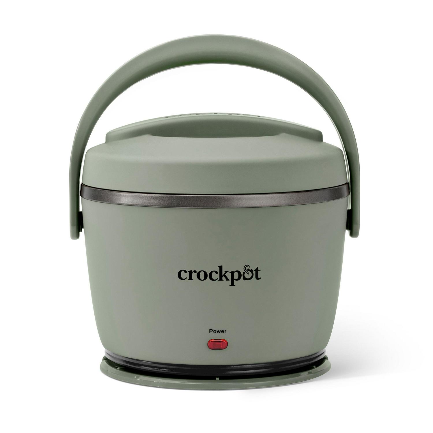 Portable Crockpot Electric Lunch Box Food Warmer 20-Ounce Dishwasher-Safe