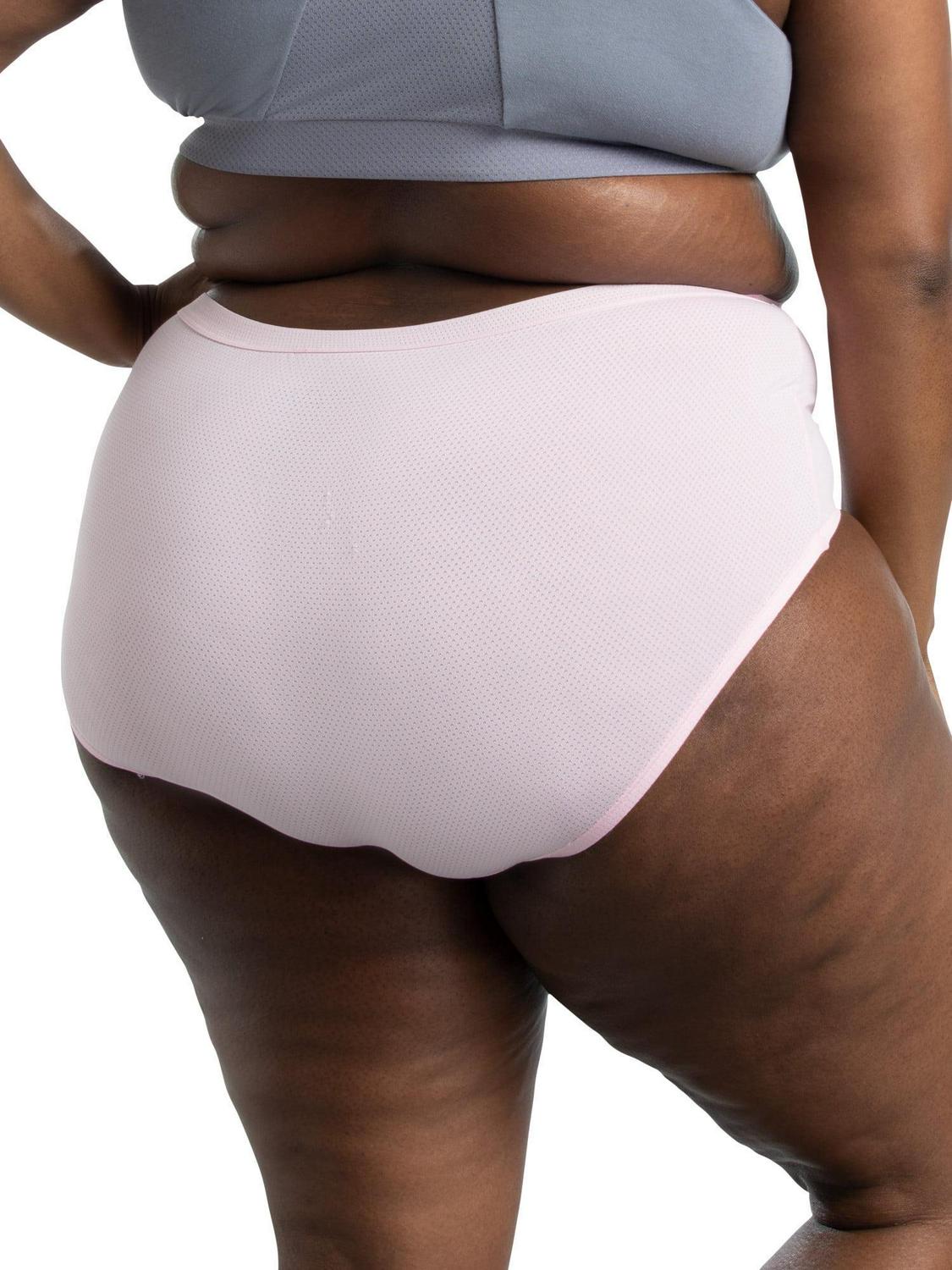 Fruit of the Loom Women's Plus Size Breathable Micro-Mesh Brief Underwear 6 Pack - Picture 24 of 30
