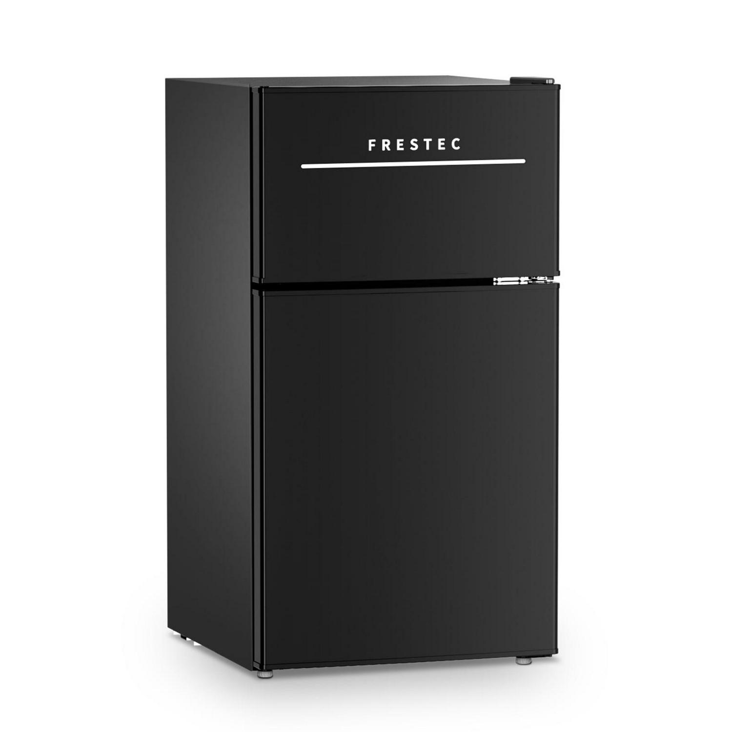 Double door Freestanding Mini Fridge Compact refrigerator Independent freezing