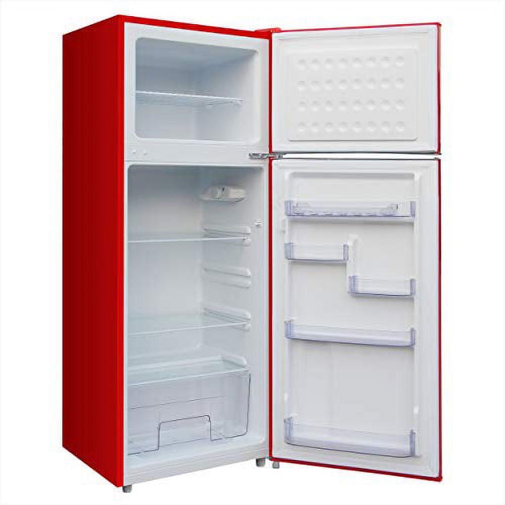 7.5 Cu. Ft Compact Retro Frigidaire 2 Door With Top Freezer Refrigerator - Picture 23 of 32