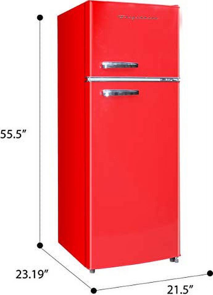 7.5 Cu. Ft Compact Retro Frigidaire 2 Door With Top Freezer Refrigerator - Picture 25 of 32