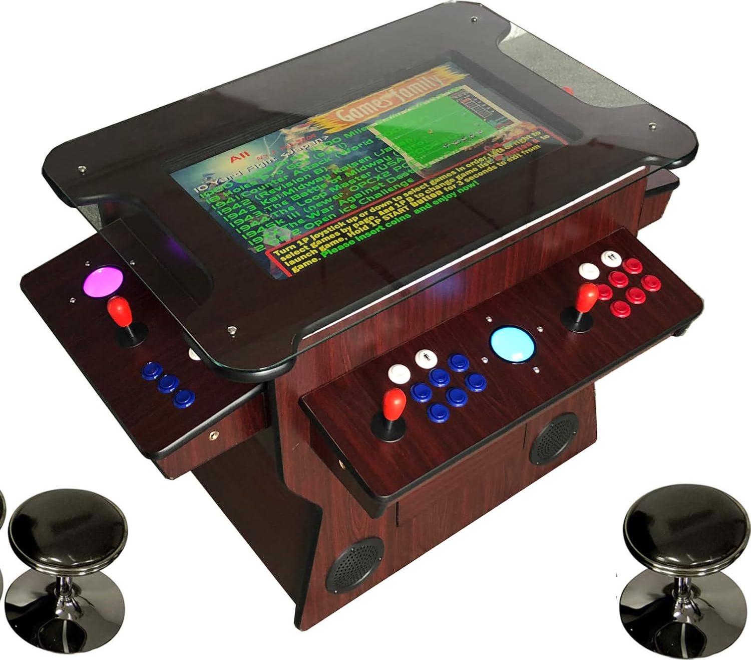 Commercial Grade Cocktail Arcade Machine w/ 3515 Games Supports Free & Paid Play