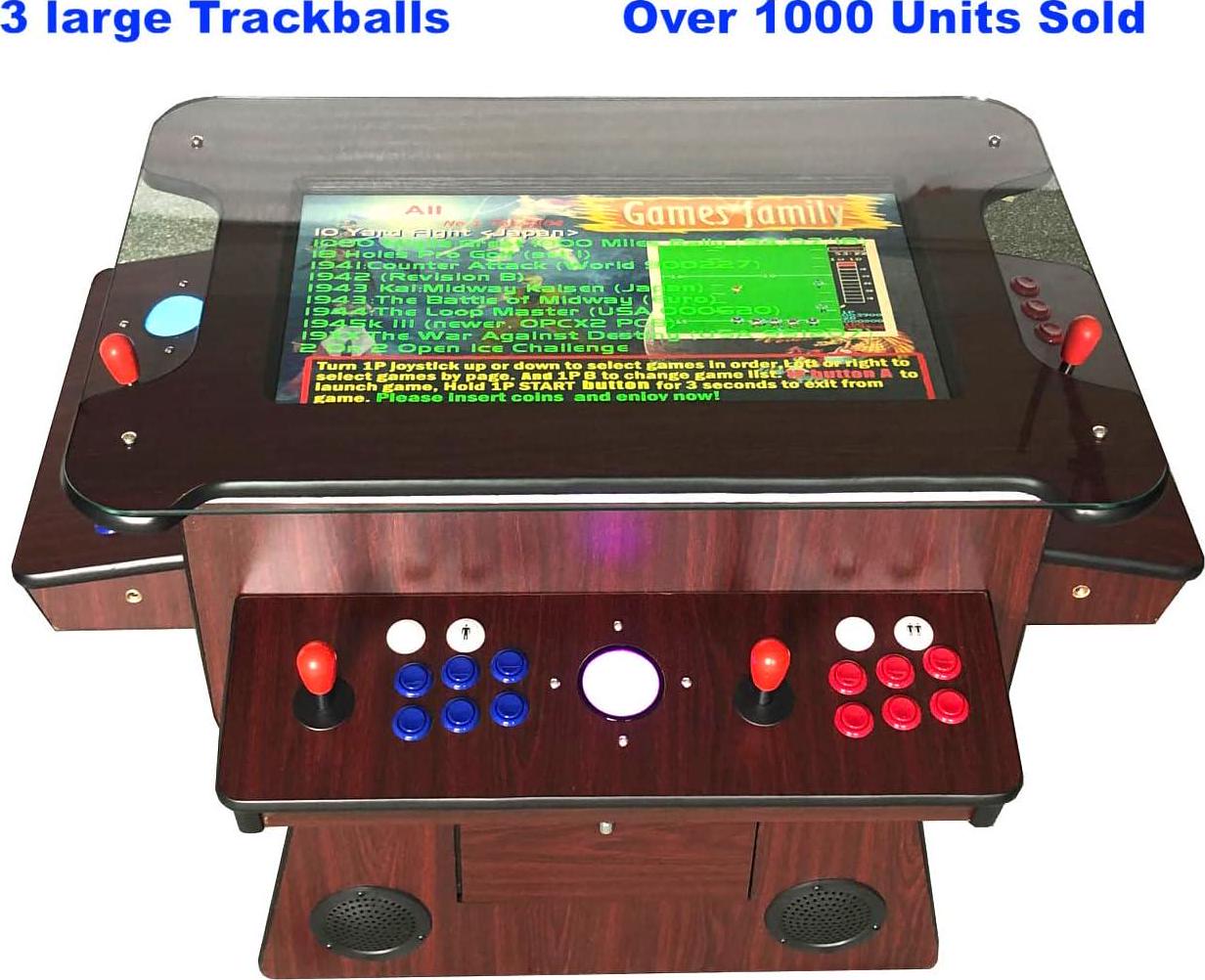 Commercial Grade Cocktail Arcade Machine w/ 3515 Games Supports Free & Paid Play