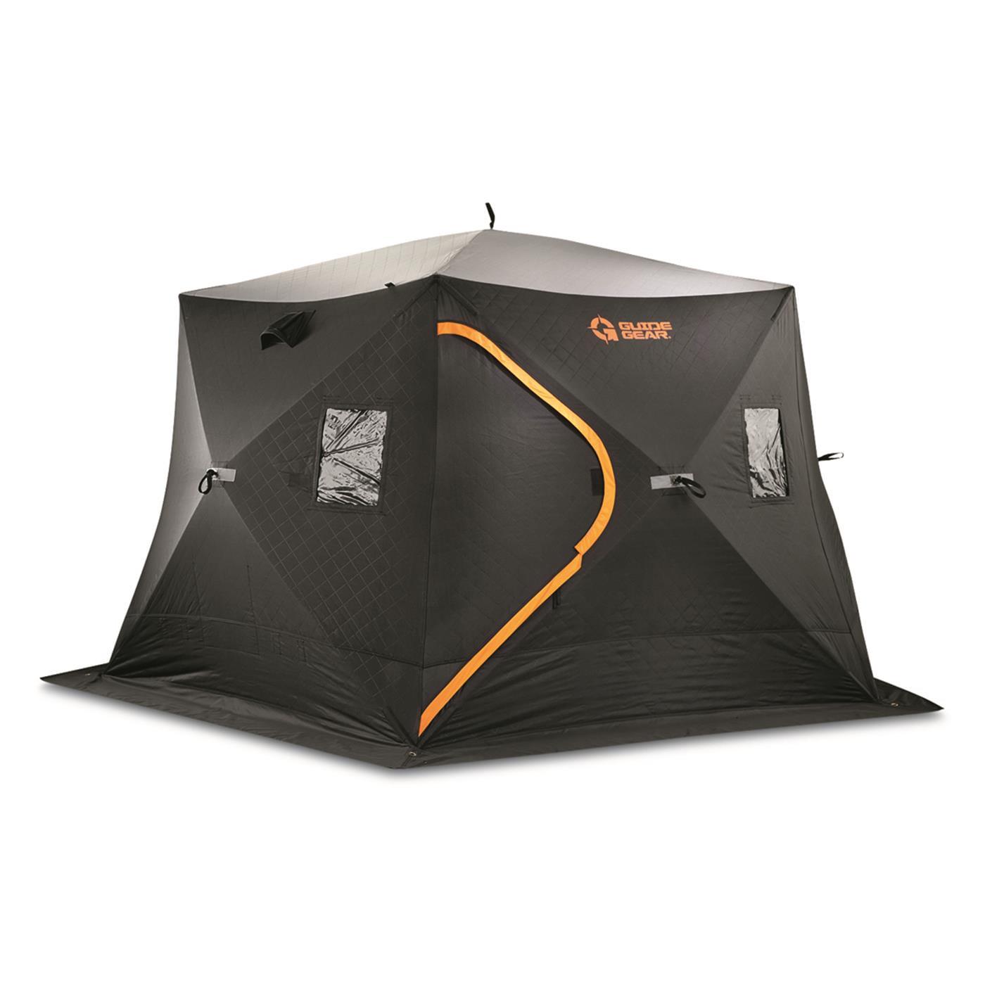 Guide Gear Insulated Hub-Style Ice Fishing Tent, Portable Pop Up Shelt –  Greatdealzhub