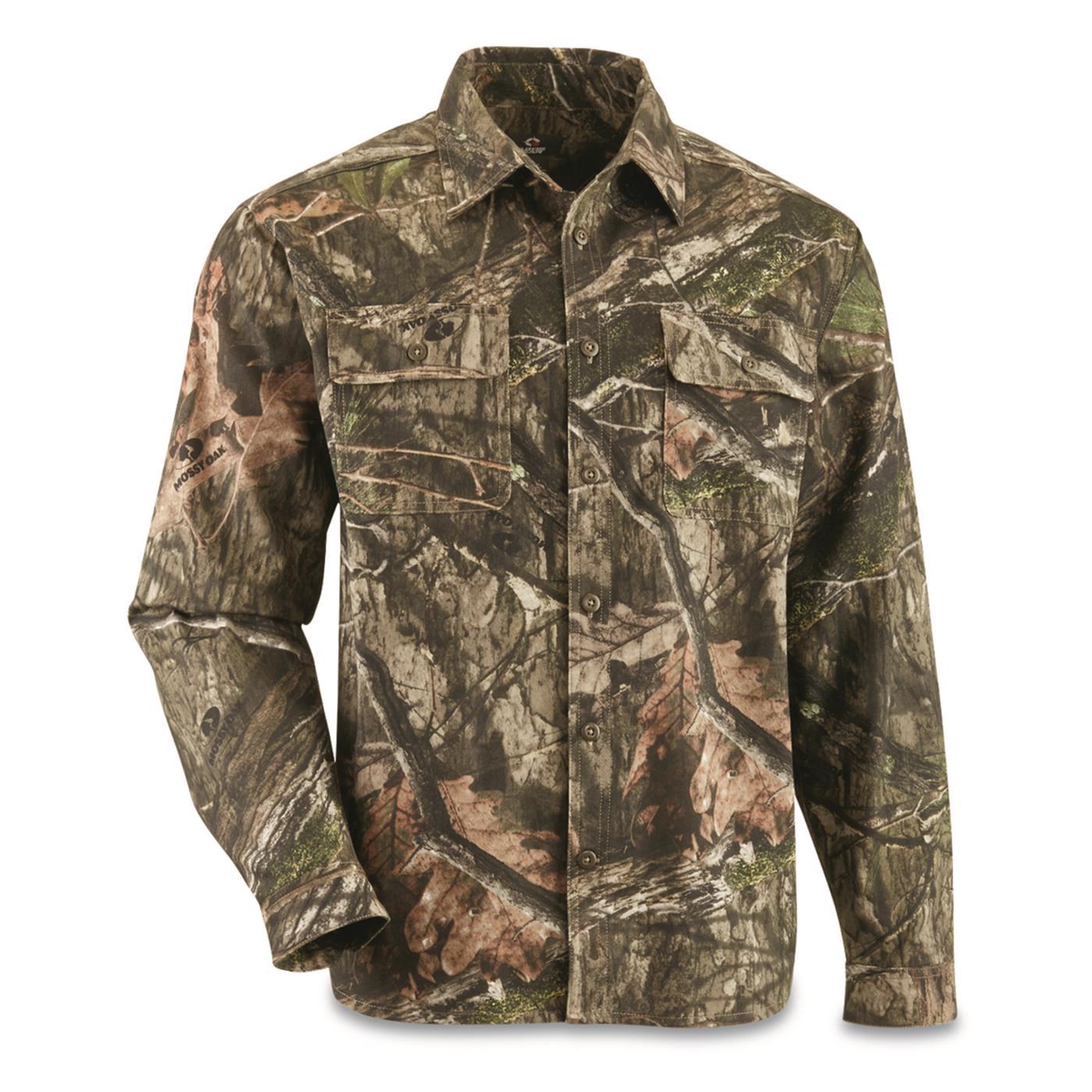 Guide Gear Men's Button Front Hunting Shirt Realtree Edge