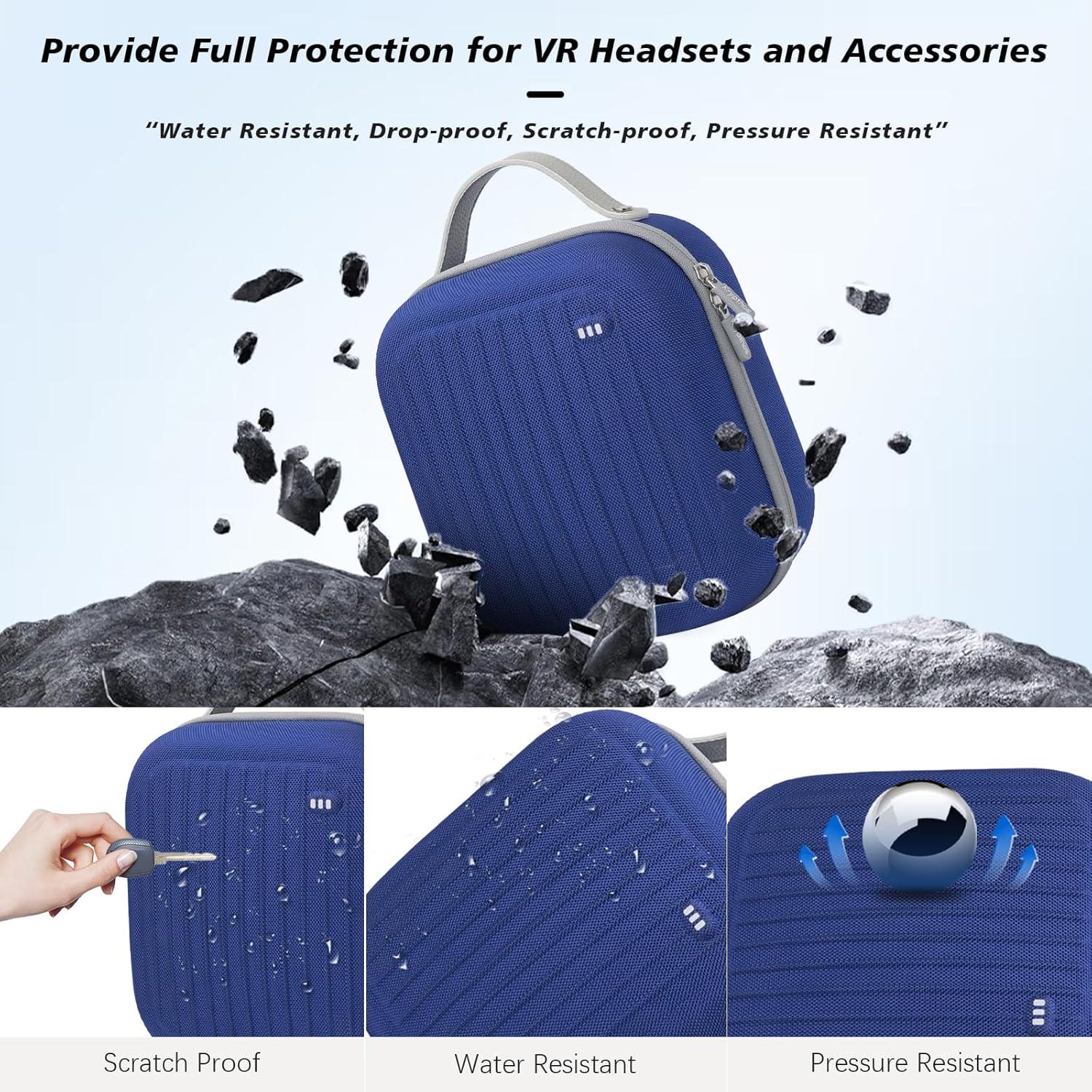 Hartschalenkoffer für Meta Quest 3S/3/2 Vision Pro Headset Reise Zuhause Aufbewahrung - Bild 16 von 26