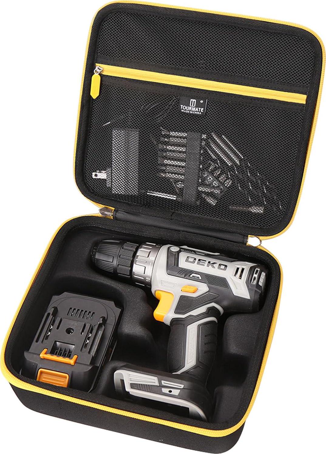 Hard Case for DEKOPRO 20 Power Drill Driver Cordless Storage travel Carrying Bag - Picture 12 of 23