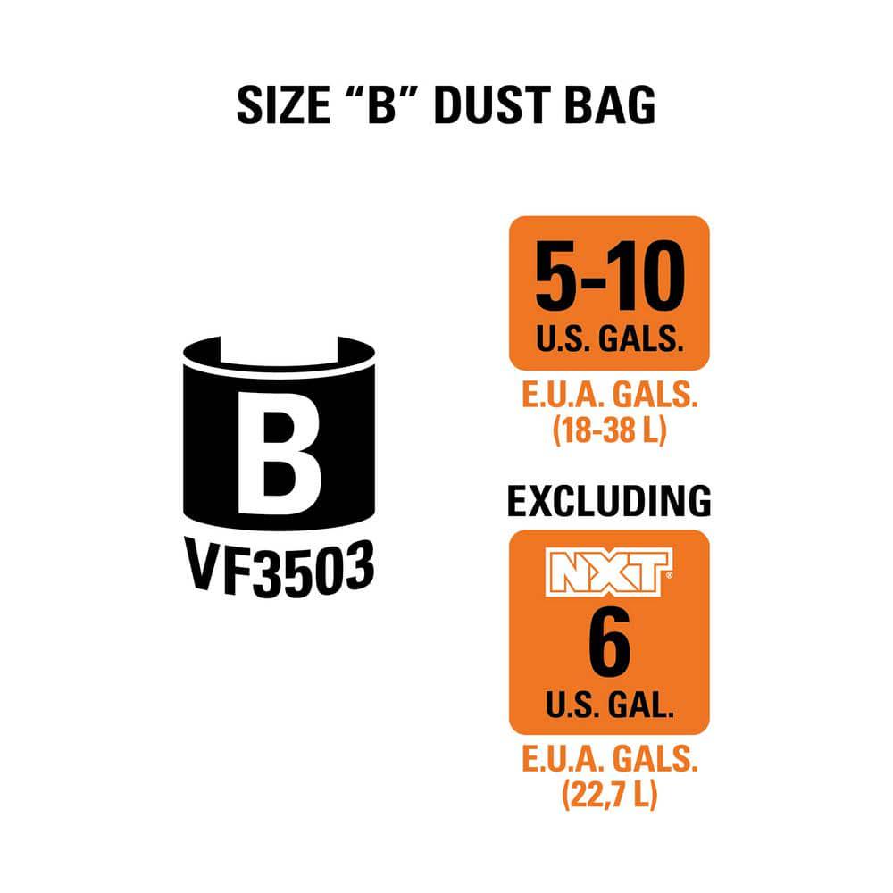 High-Efficiency Dust Bags - Size B - VF3503