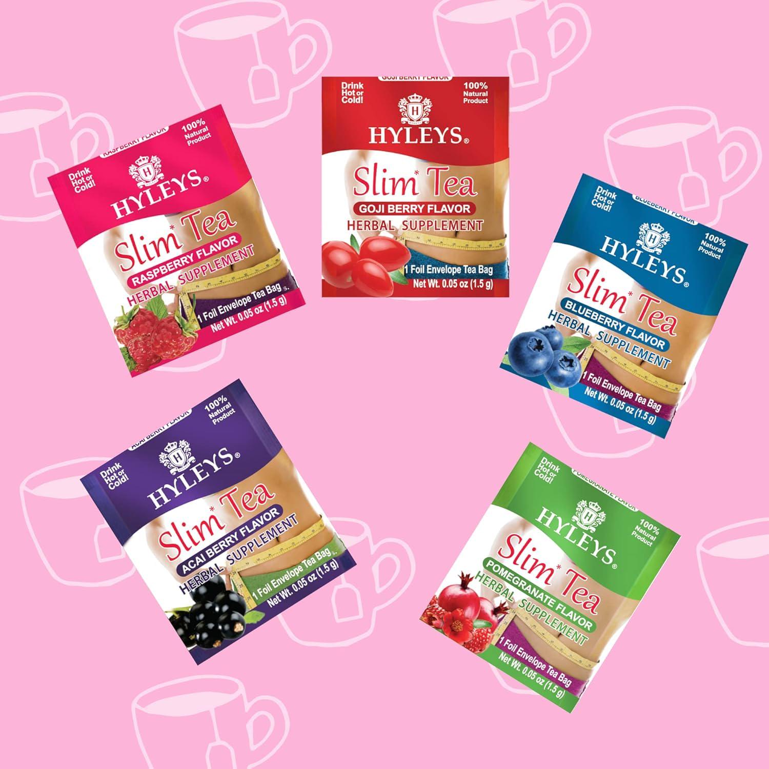 Hyleys Slim Tea Goji Berry Flavor - Weight Loss Herbal Supplement Cleanse And - - Picture 65 of 89