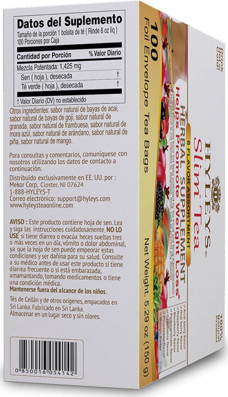 Hyleys Slim Tea Goji Berry Flavor - Weight Loss Herbal Supplement Cleanse And - - Picture 68 of 89