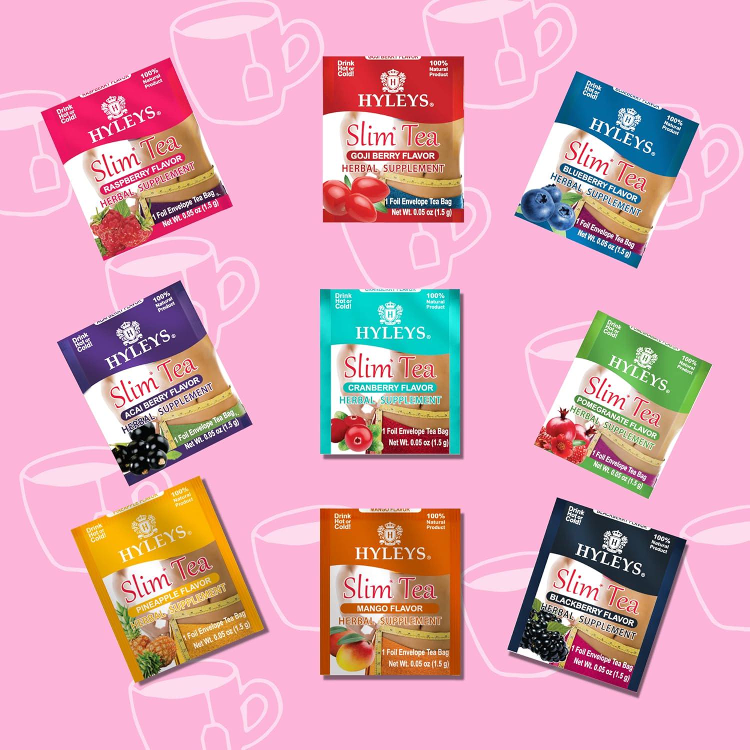 Hyleys Slim Tea Goji Berry Flavor - Weight Loss Herbal Supplement Cleanse And - - Picture 72 of 89