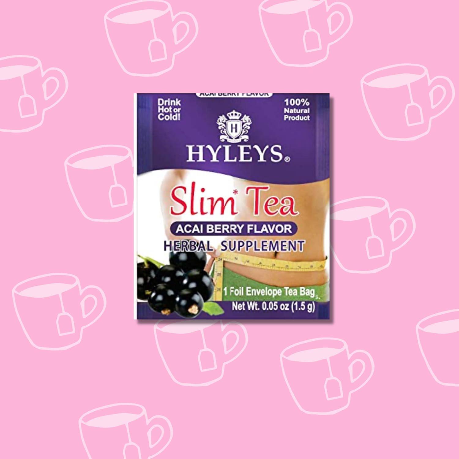 Hyleys Slim Tea Goji Berry Flavor - Weight Loss Herbal Supplement Cleanse And - - Picture 54 of 89
