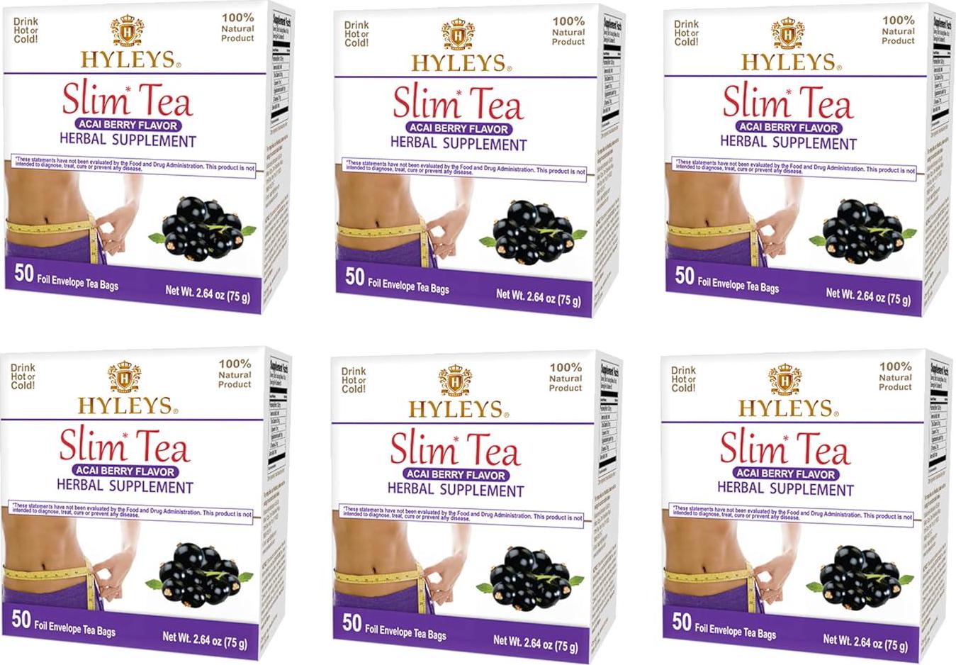Hyleys Slim Tea Goji Berry Flavor - Weight Loss Herbal Supplement Cleanse And - - Picture 53 of 89