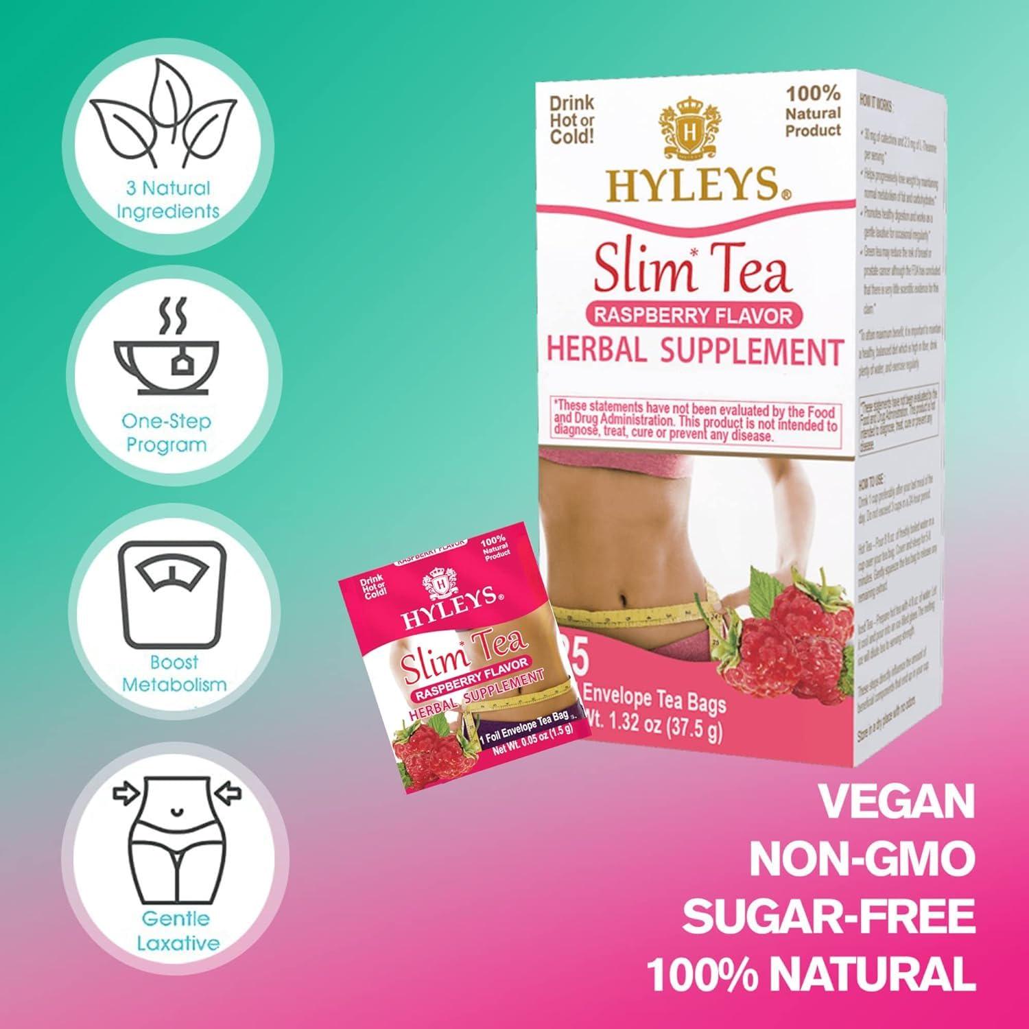 Hyleys Slim Tea Goji Berry Flavor - Weight Loss Herbal Supplement Cleanse And - - Picture 38 of 89