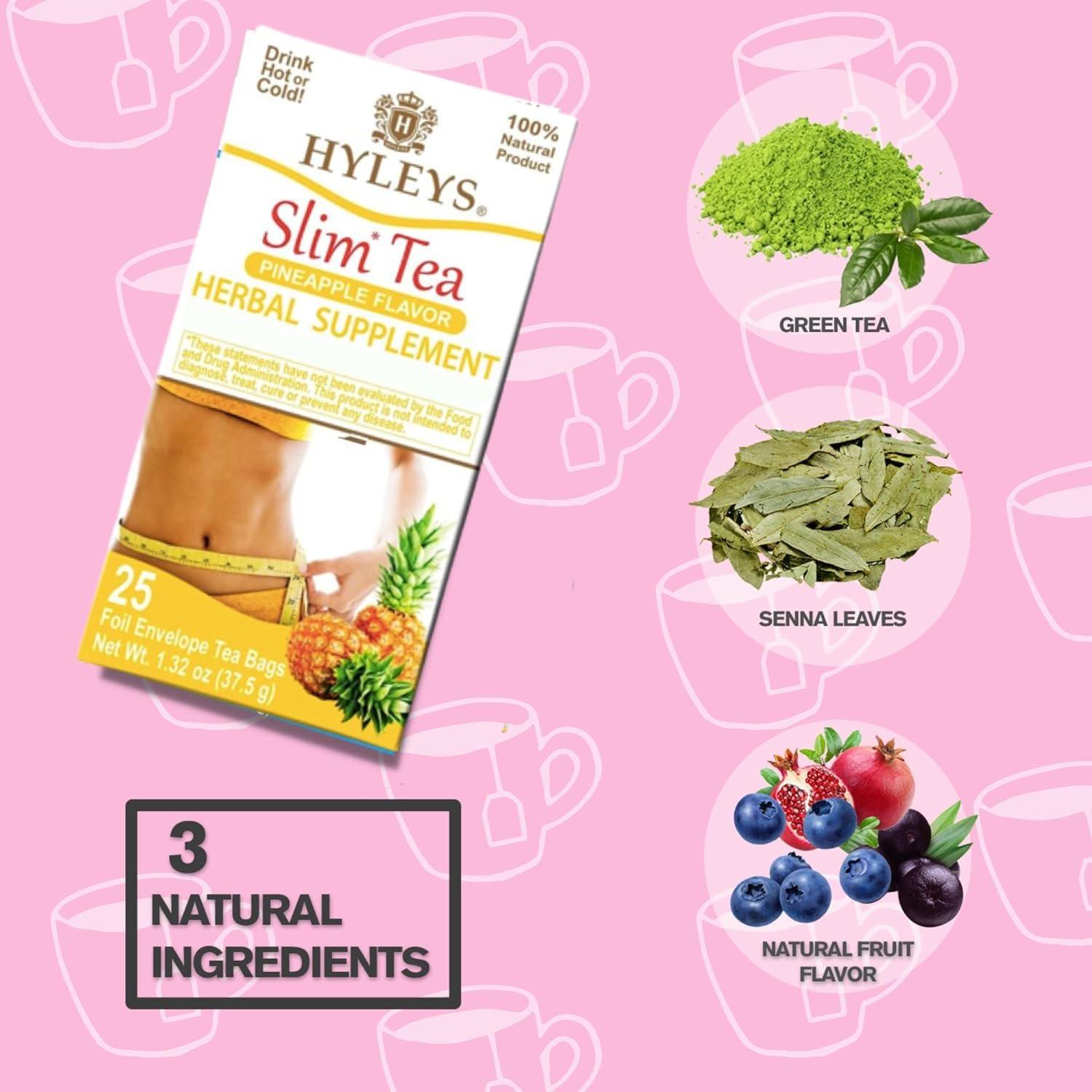 Hyleys Slim Tea Goji Berry Flavor - Weight Loss Herbal Supplement Cleanse And - - Picture 42 of 89
