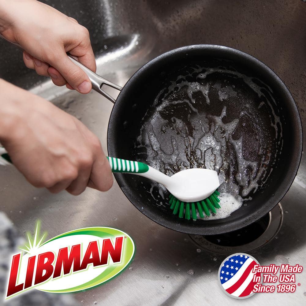 Libman 15 Small Scrub Brush with Ergonomic Handle