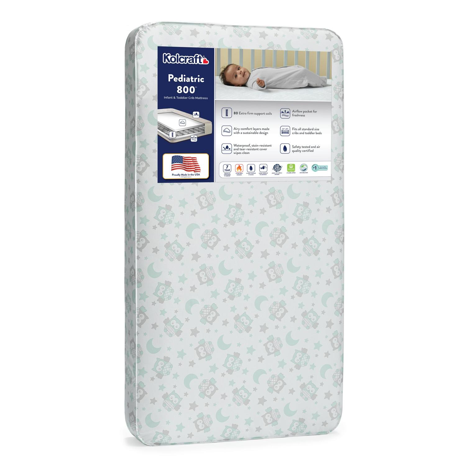 Kolcraft pediatric 800 toddler and crib cheap mattress sweet dreams