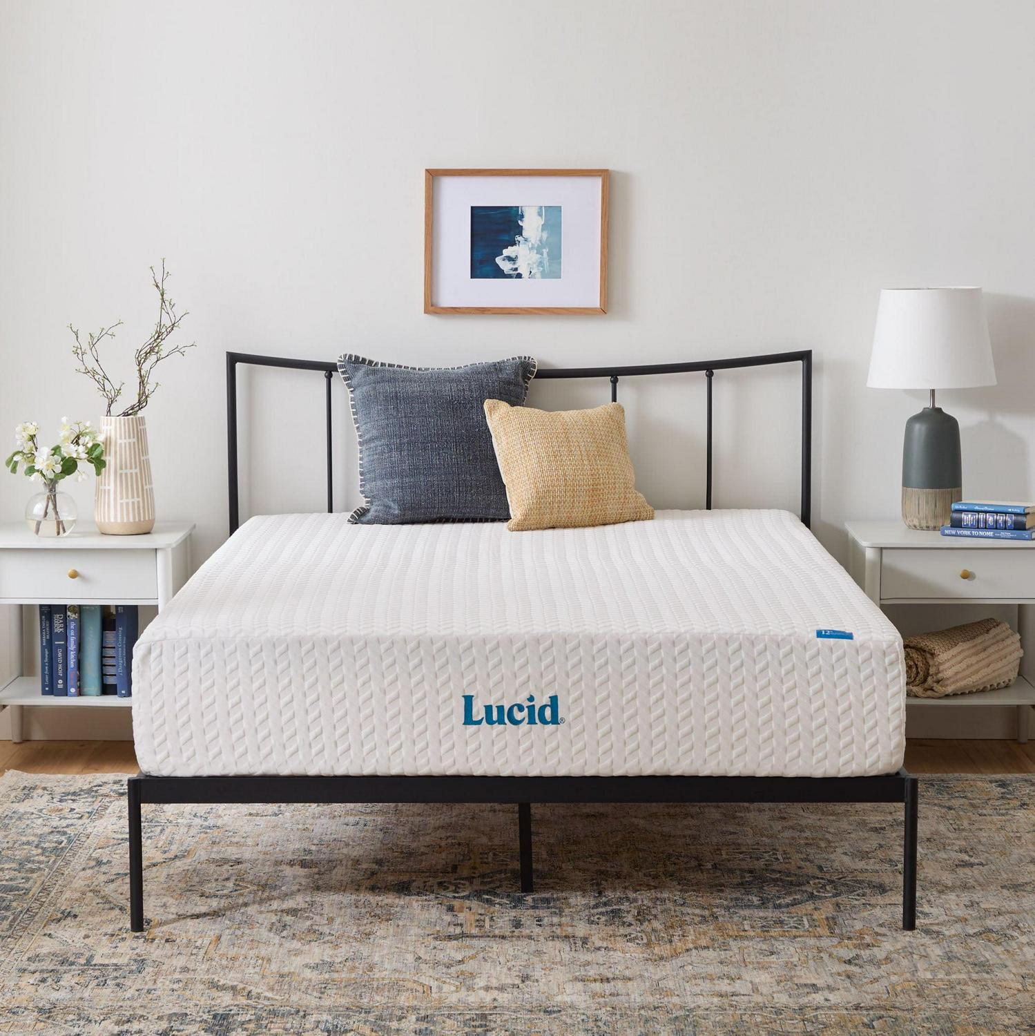 Lucid Bliss 14" Gel Memory Foam Bed Mattress King Queen, Twin Full PLUSH - Picture 50 of 60