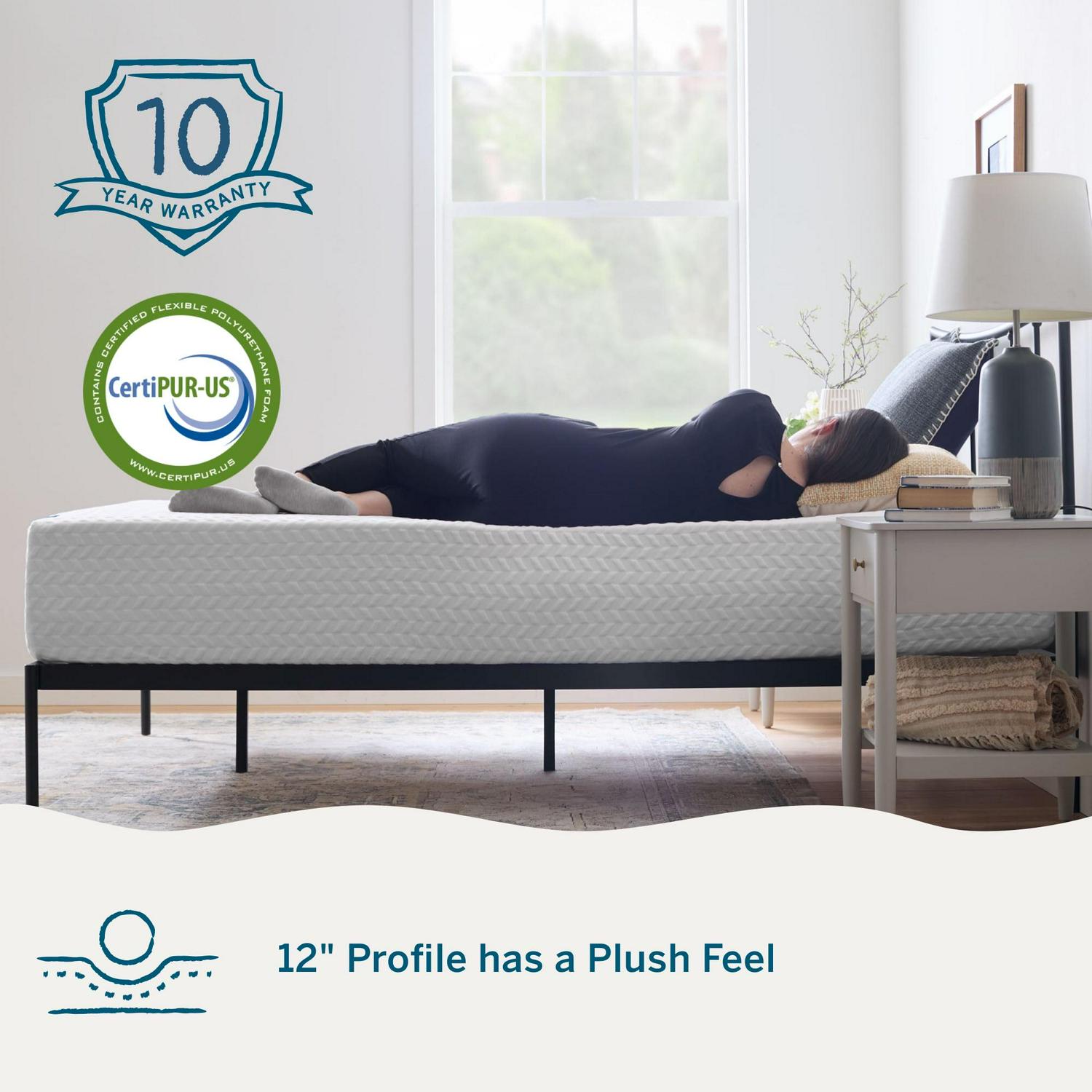 Lucid Bliss 14" Gel Memory Foam Bed Mattress King Queen, Twin Full PLUSH - Picture 56 of 60
